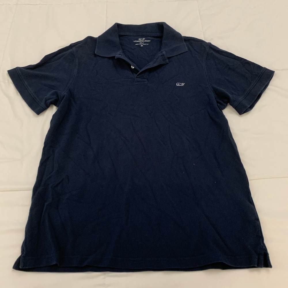 Vineyard Vines Navy Blue Polo Shirt Sz M